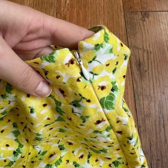 Yellow floral skirt - Picture 4 of 5